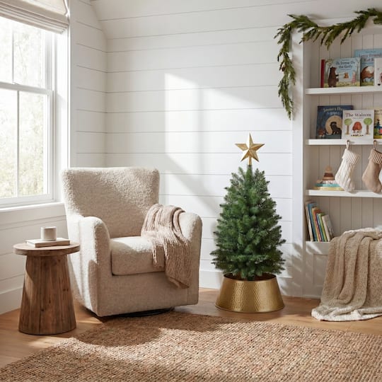 Nearly Natural 3ft. Unlit Green Slim Mountain Pine Artificial Christmas Tree
